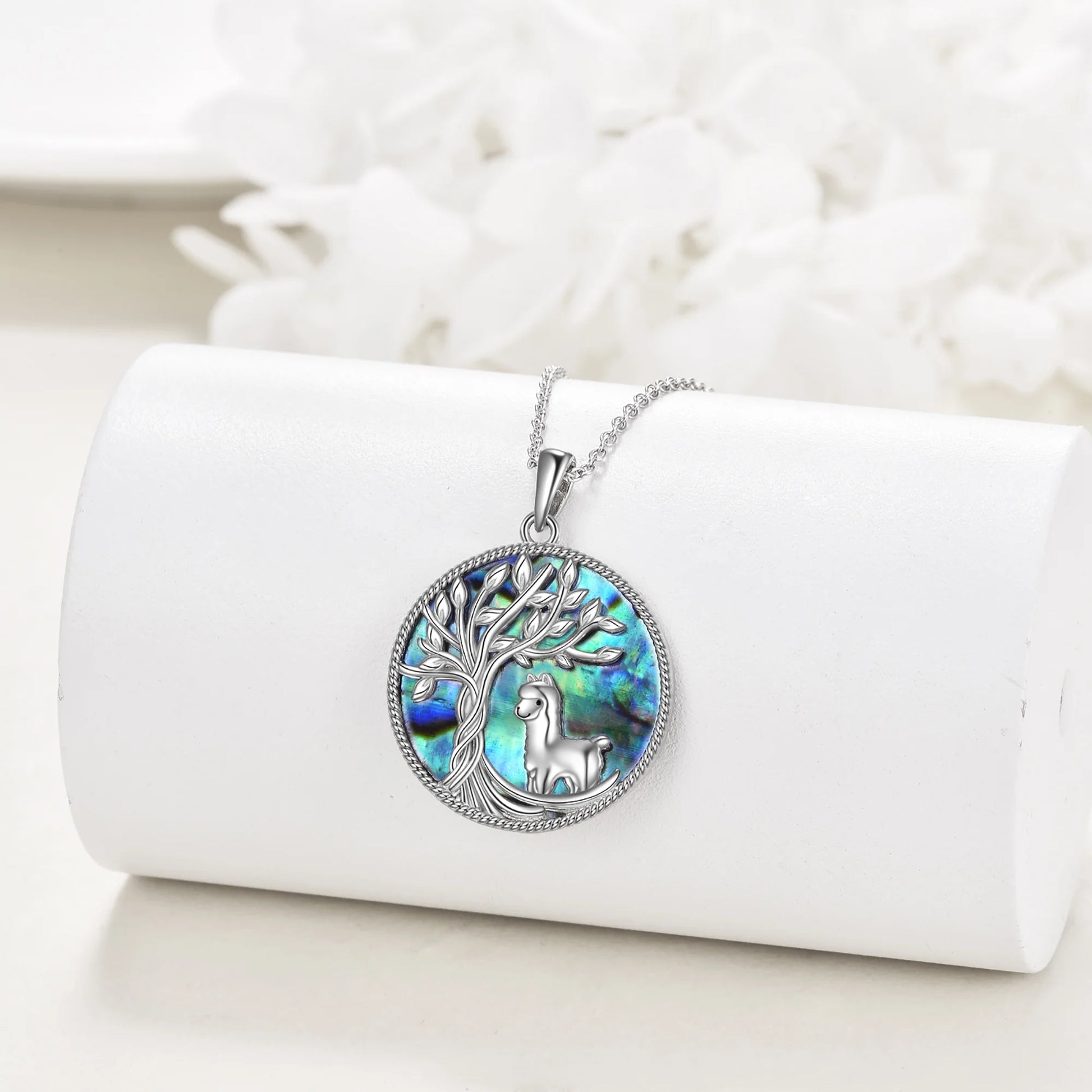 Mothers Day Gifts for Mom Tree of Life Snake Necklace Sterling Silver with Abalone Shell Animal Pendant Jewelry Mother'S Day Gifts