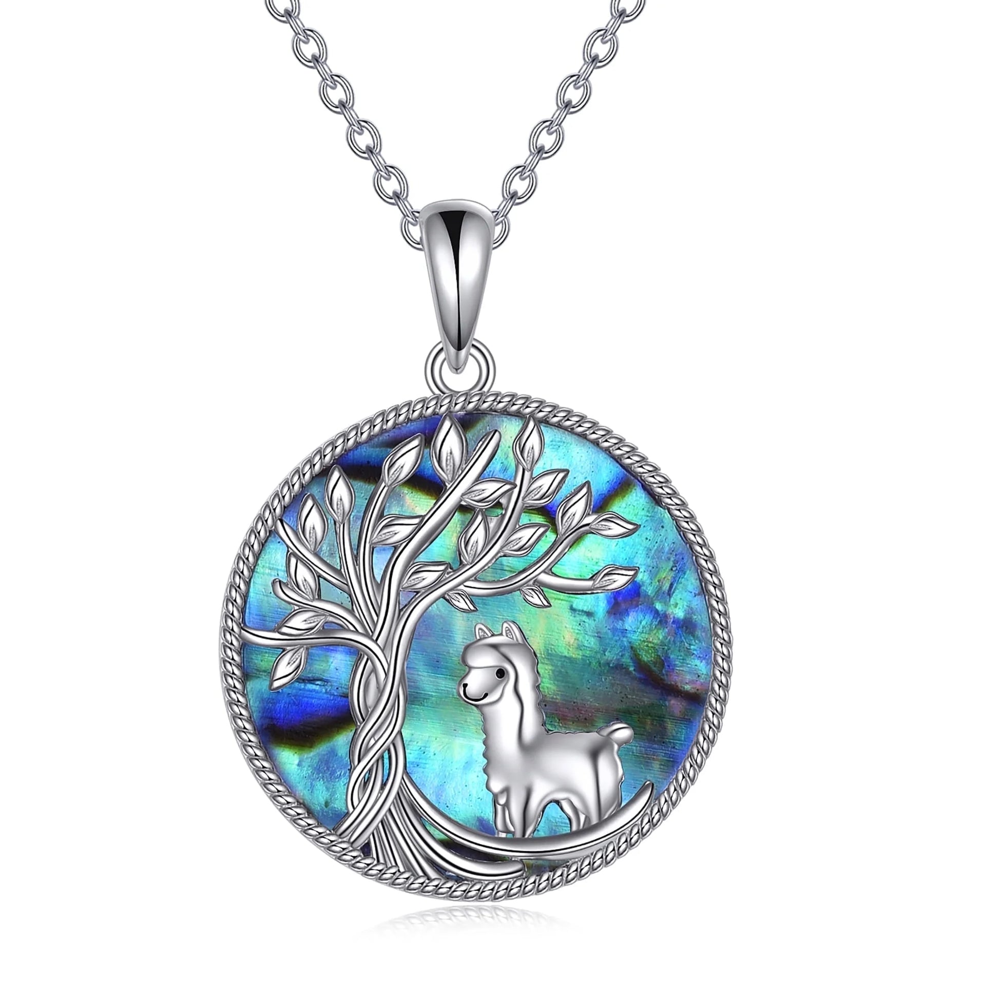 Mothers Day Gifts for Mom Tree of Life Snake Necklace Sterling Silver with Abalone Shell Animal Pendant Jewelry Mother'S Day Gifts