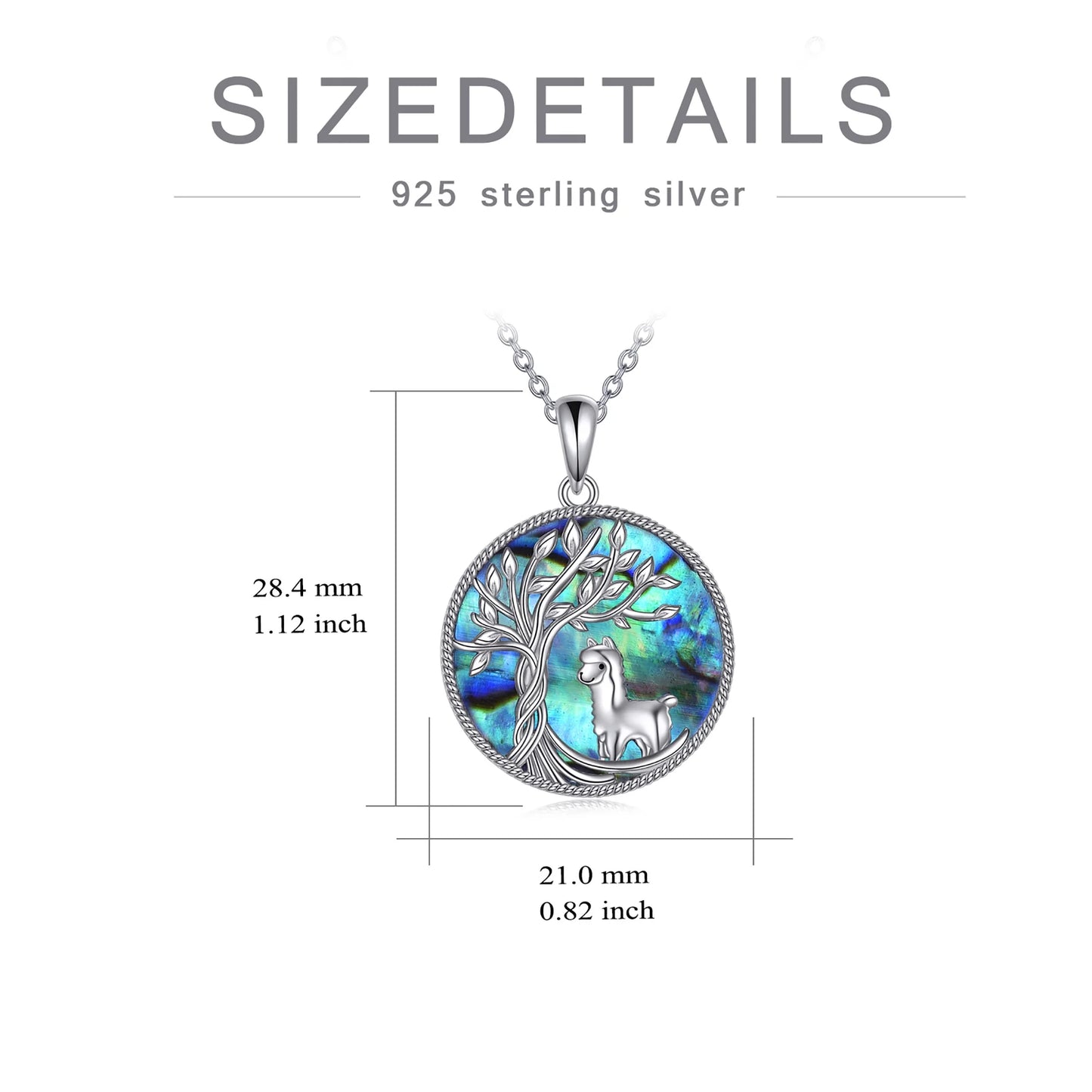 Mothers Day Gifts for Mom Tree of Life Snake Necklace Sterling Silver with Abalone Shell Animal Pendant Jewelry Mother'S Day Gifts